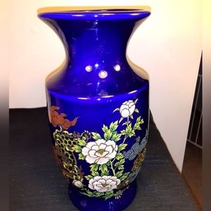 Cobalt blue vase, Japanese design